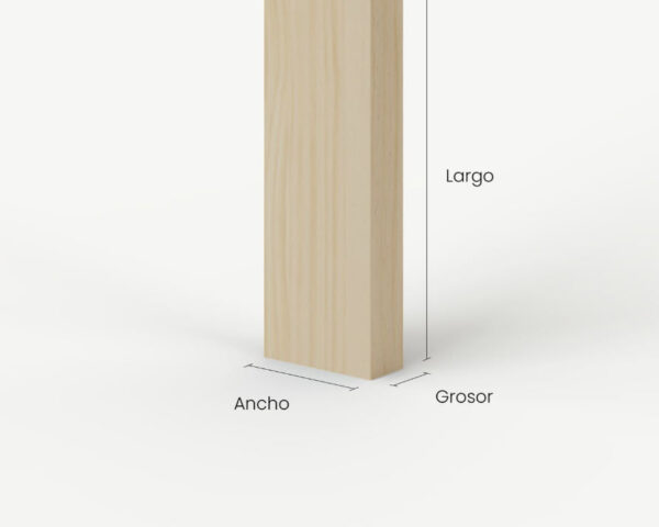 Listón de madera de pino maciza a medida - Imagen 7