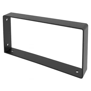 Pack de 2 soportes rectangulares REI negros para baldas